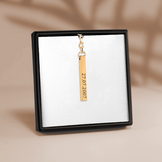 Personalisierter Schlüsselanhänger (Datum)