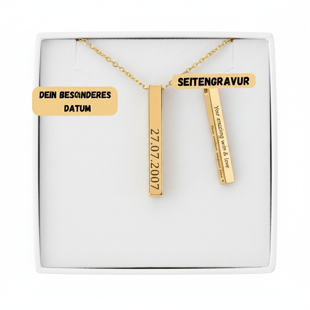 Halskette mit persönlichen Datum