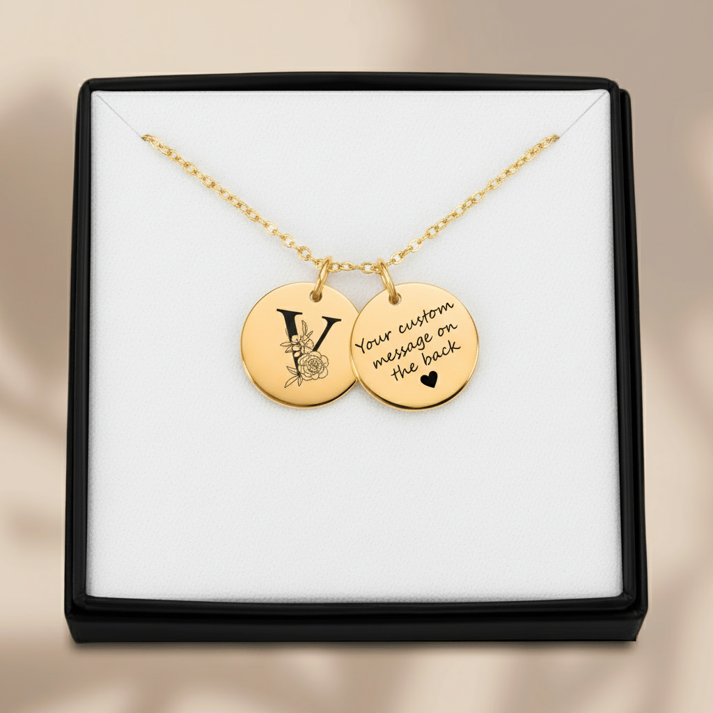 Floraler Buchstaben Schlüsselanhänger (Buchstabe personalisierbar)